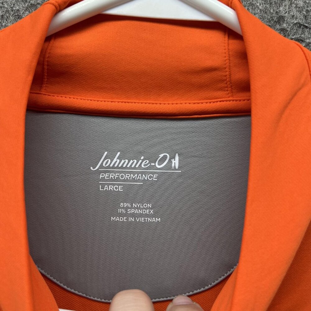 Miami Hurricanes Pullover Mens Large Orange College Golf Johnnie-O Quarter Zip - Picture 4 of 10
